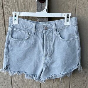 7 for all Mankind Light Blue Denim Women Shorts